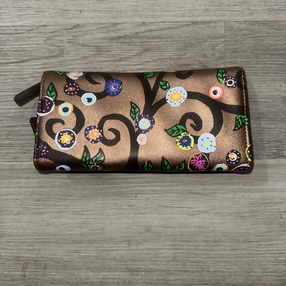 Women’s Brown Glitter Nature Wallet. - Picture 4 of 4